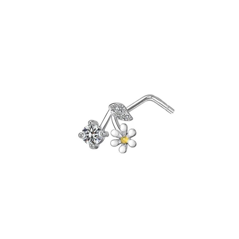 L BEND NOSE PIERCING IN STERLING SILVER - Image 11