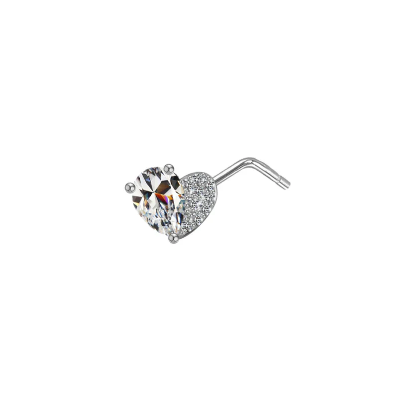 L BEND NOSE PIERCING IN STERLING SILVER - Image 13
