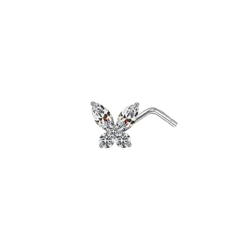 L BEND NOSE PIERCING IN STERLING SILVER - Image 16
