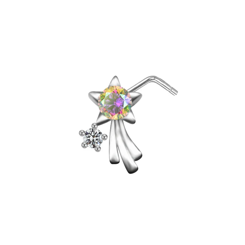 L BEND NOSE PIERCING IN STERLING SILVER - Image 18