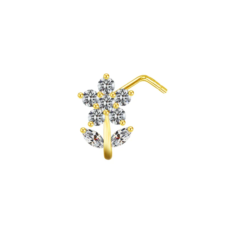 L BEND NOSE PIERCING IN STERLING SILVER - Image 5