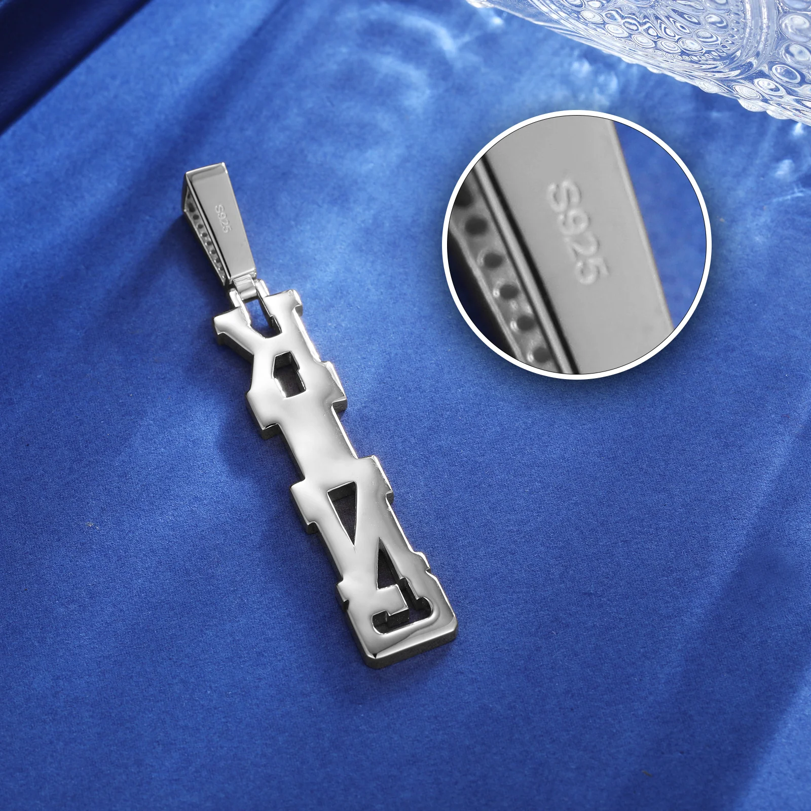 MOISSANITE KING PENDANT NECKLACE IN STERLING SILVER - Image 5