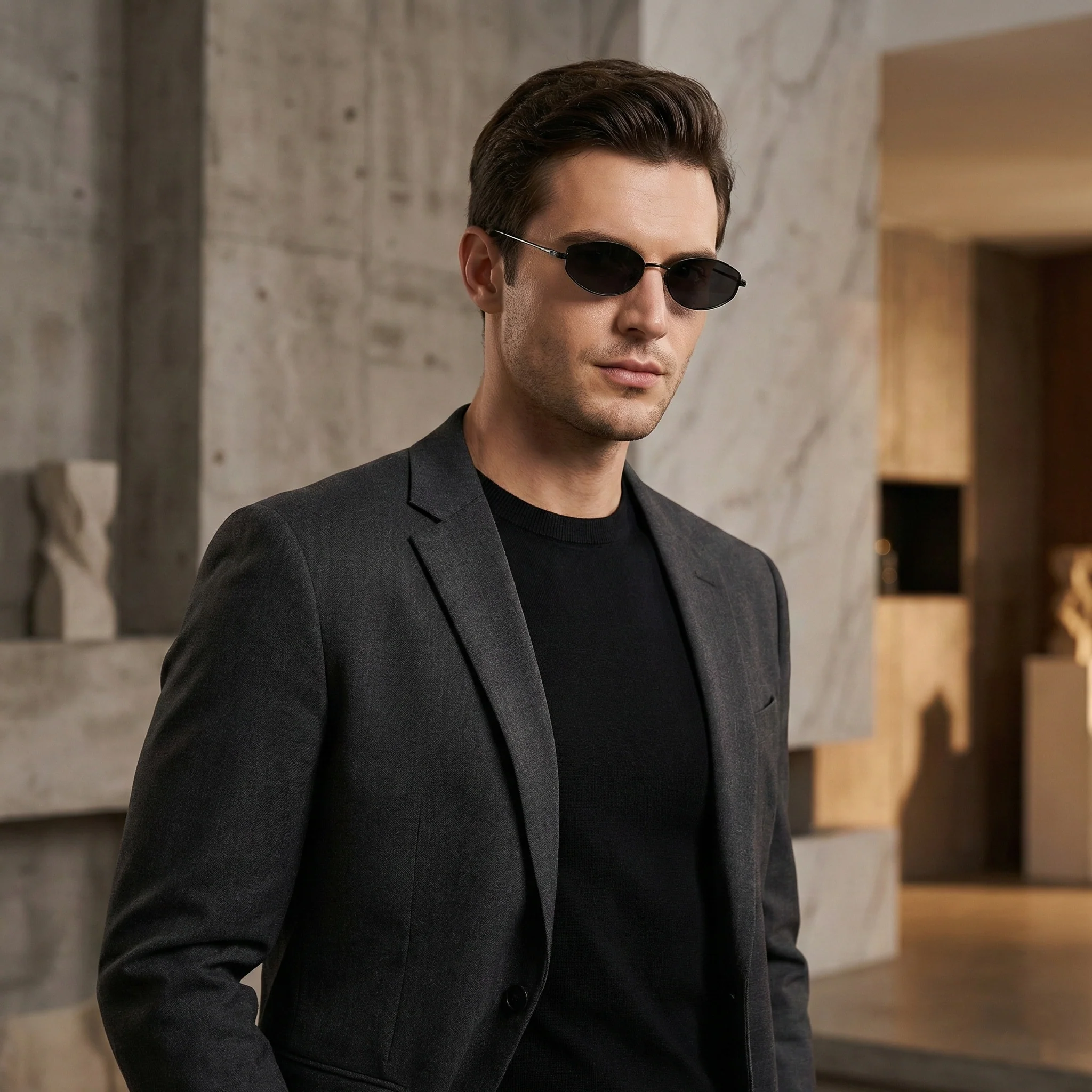 LUCENZA OVAL SUNGLASSES - Image 2