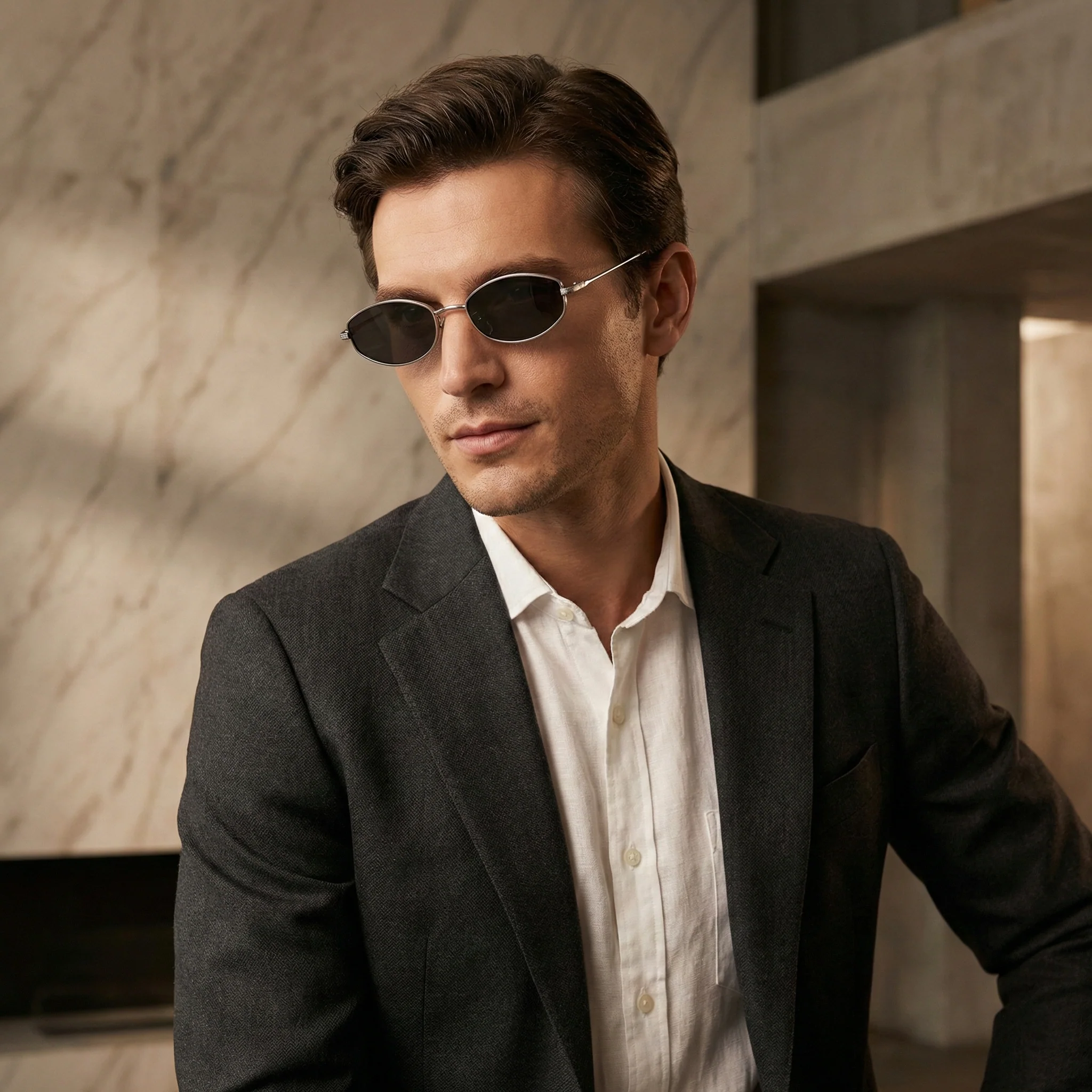 LUCENZA OVAL SUNGLASSES - Image 3