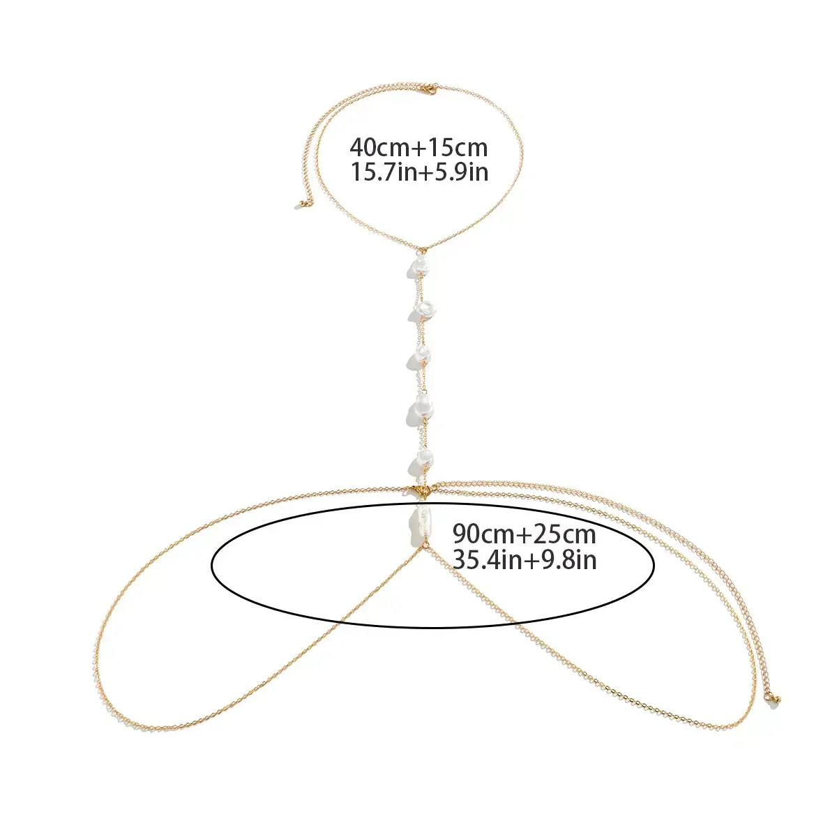 LUMINA PEARL DROP BODY CHAIN - Image 6