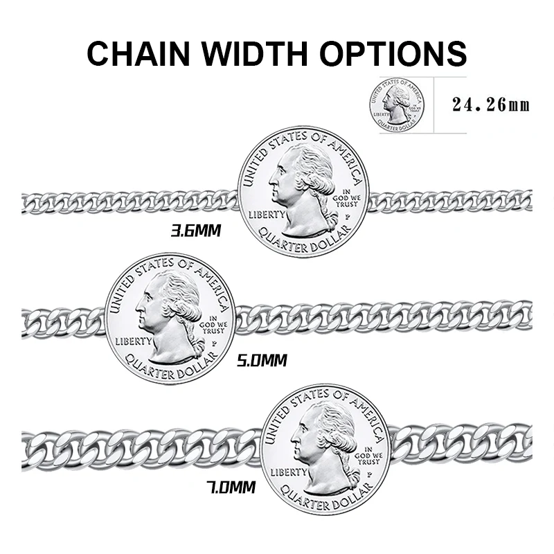 MIAMI CUBAN LINK CHAIN IN STERLING SILVER - Image 4