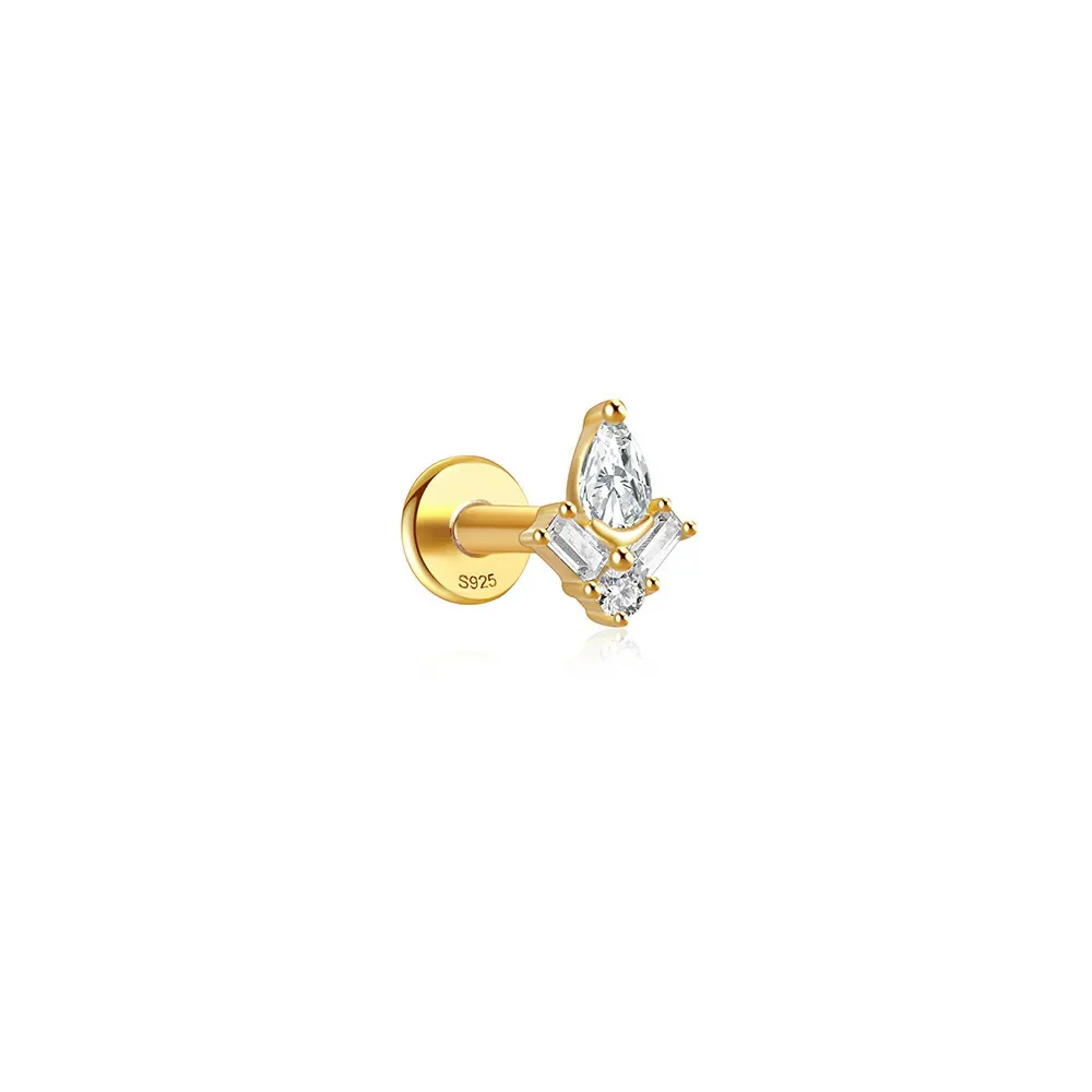 MICRO PRONG PIERCING IN STERLING SILVER - Image 3