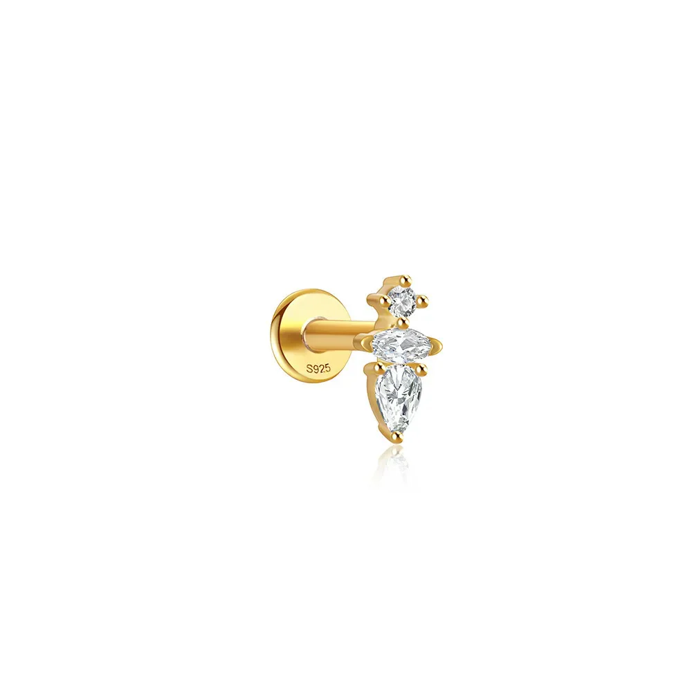 MICRO PRONG PIERCING IN STERLING SILVER - Image 4