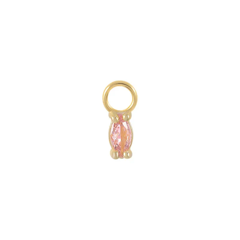 MINI CHARM DROP PIERCINGS ACCESSORY IN STERLING SILVER - Image 10
