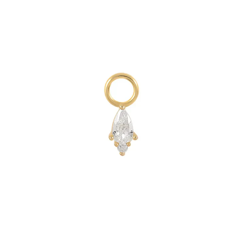 MINI CHARM DROP PIERCINGS ACCESSORY IN STERLING SILVER - Image 11