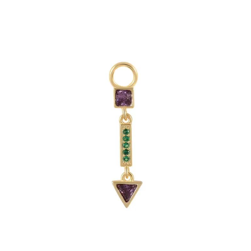 MINI CHARM DROP PIERCINGS ACCESSORY IN STERLING SILVER - Image 14