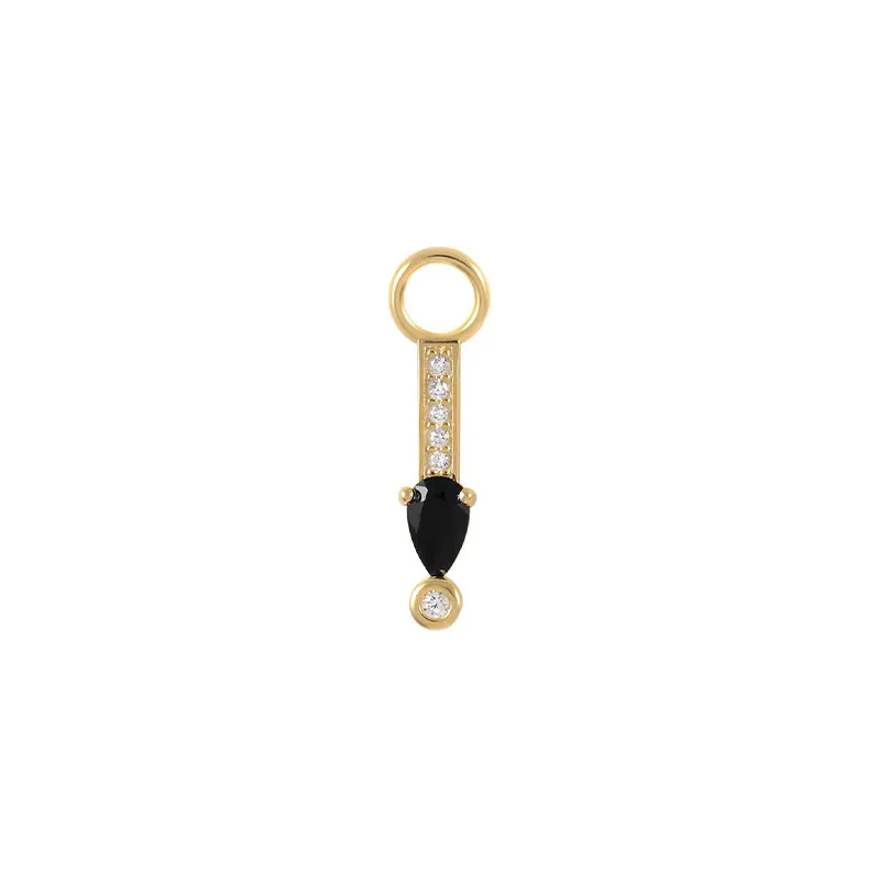 MINI CHARM DROP PIERCINGS ACCESSORY IN STERLING SILVER - Image 6