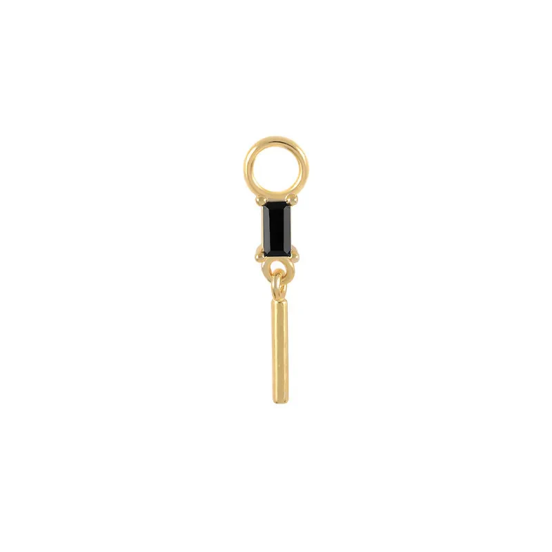 MINI CHARM DROP PIERCINGS ACCESSORY IN STERLING SILVER - Image 7