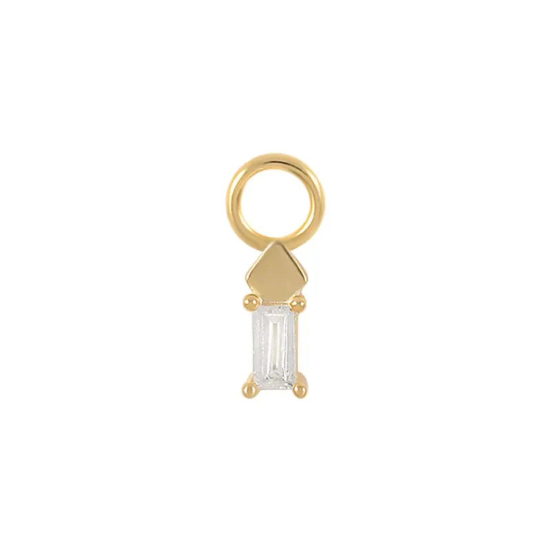 MINI CHARM DROP PIERCINGS ACCESSORY IN STERLING SILVER - Image 9