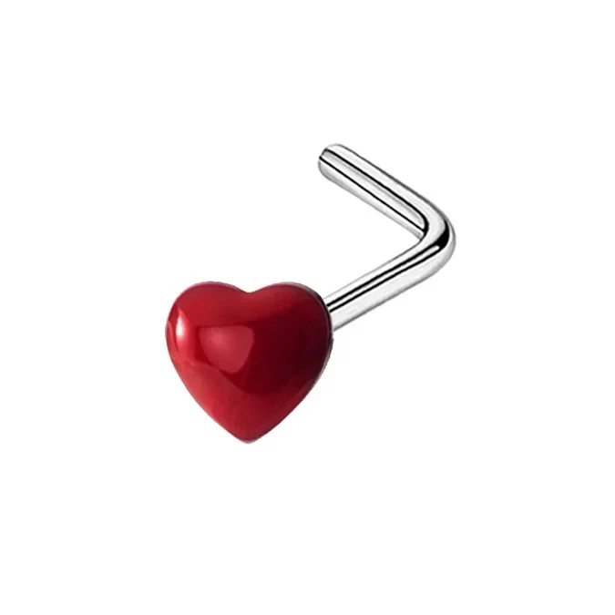 MINI CHARM NOSE PIERCINGS IN STERLING SILVER - Image 5