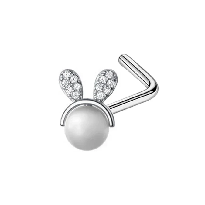 MINI CHARM NOSE PIERCINGS IN STERLING SILVER - Image 6