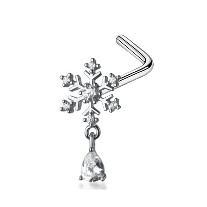 MINI CHARM NOSE PIERCINGS IN STERLING SILVER - Image 8