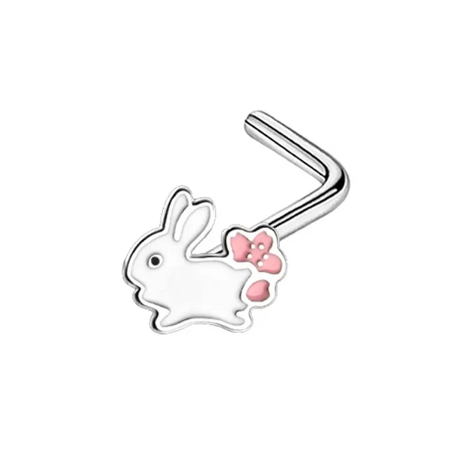 MINI CHARM NOSE PIERCINGS IN STERLING SILVER - Image 9