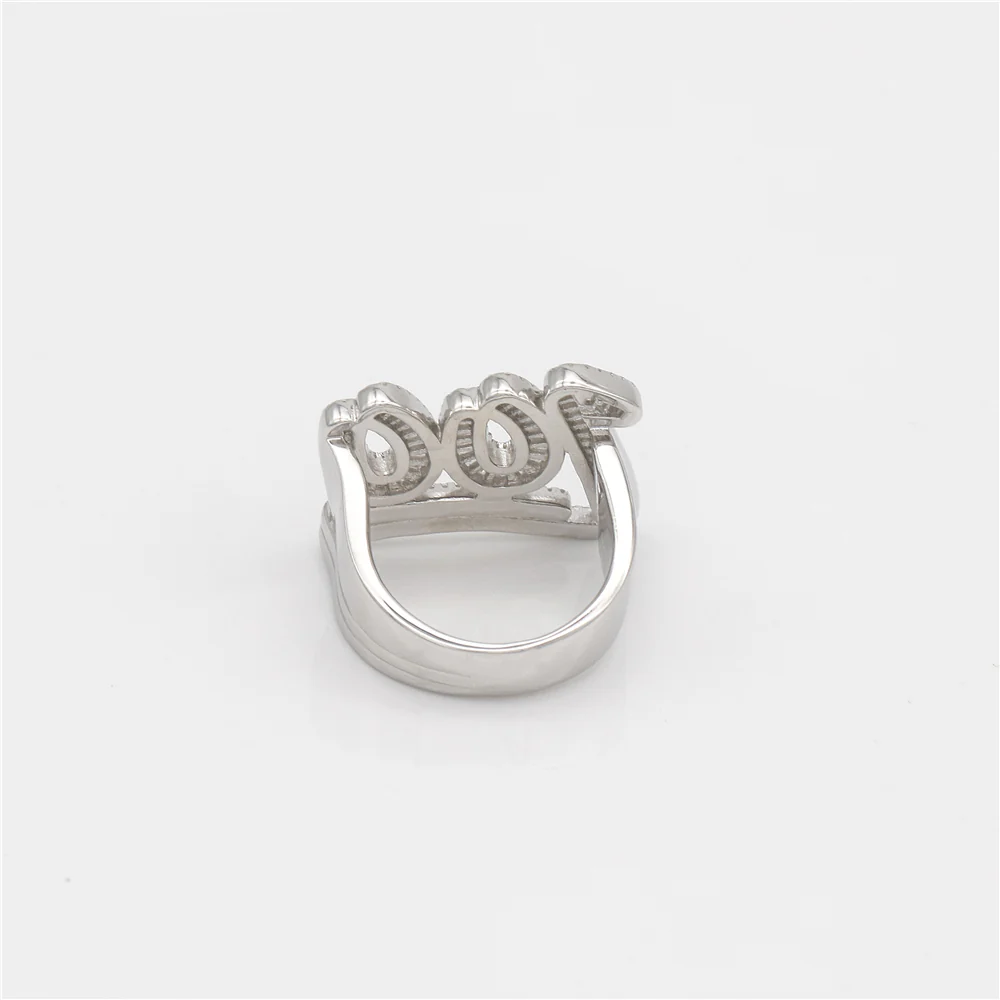 MOISSANITE 100 POINTS RING IN STERLING SILVER - Image 4