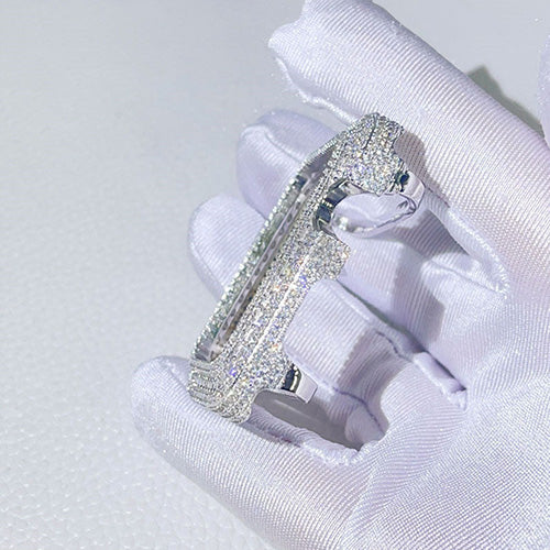 MOISSANITE DIAMOND APPLE WATCH BEZEL OR CASE IN STERLING SILVER - Image 4