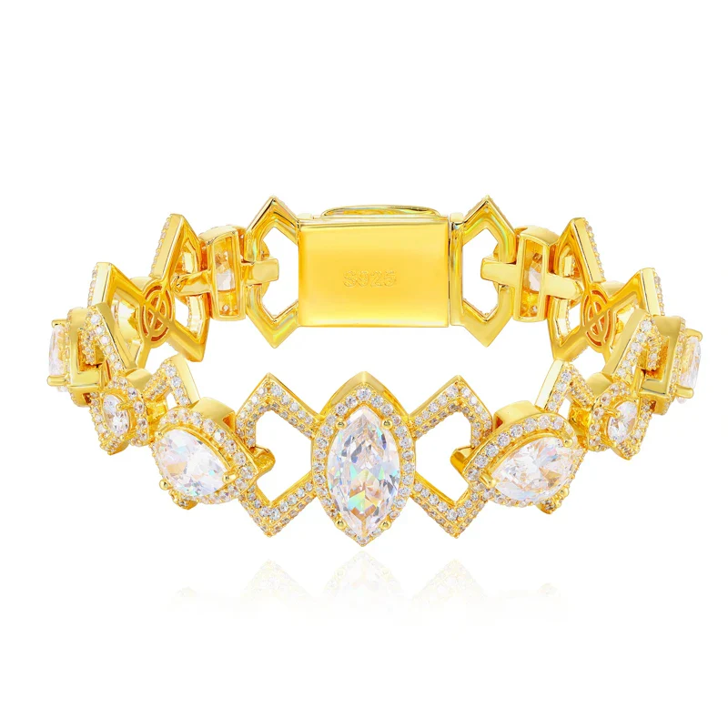 MOISSANITE BOWKNOT LINK BRACELET IN STERLING SILVER - Image 6