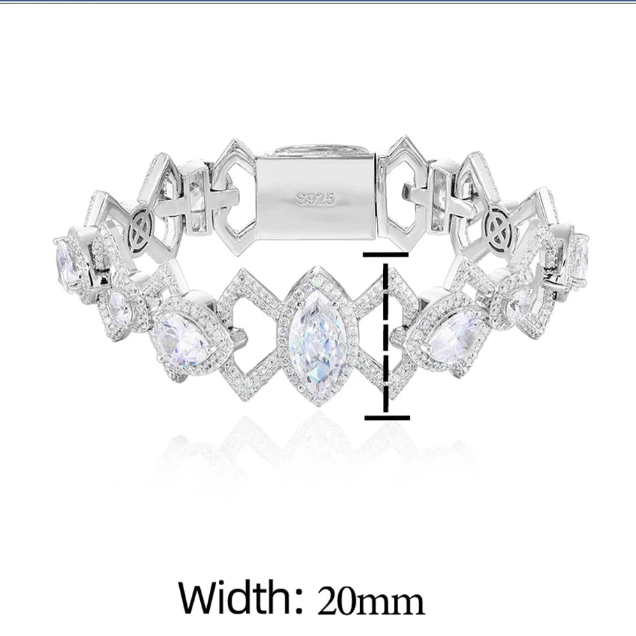 MOISSANITE BOWKNOT LINK BRACELET IN STERLING SILVER - Image 8