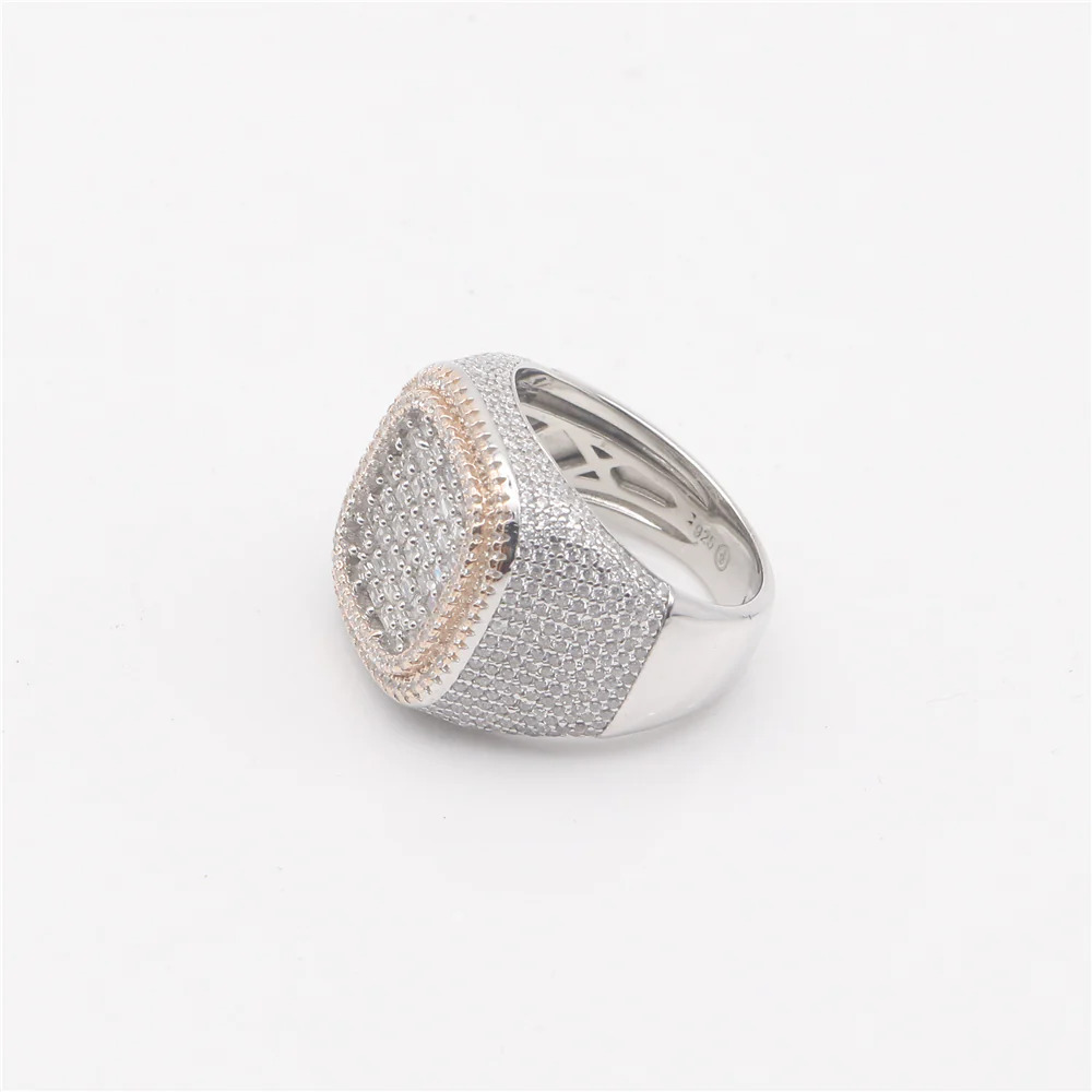MOISSANITE DIAMOND BAGUETTE CHAMPIONSHIP RING IN STERLING SILVER - Image 5