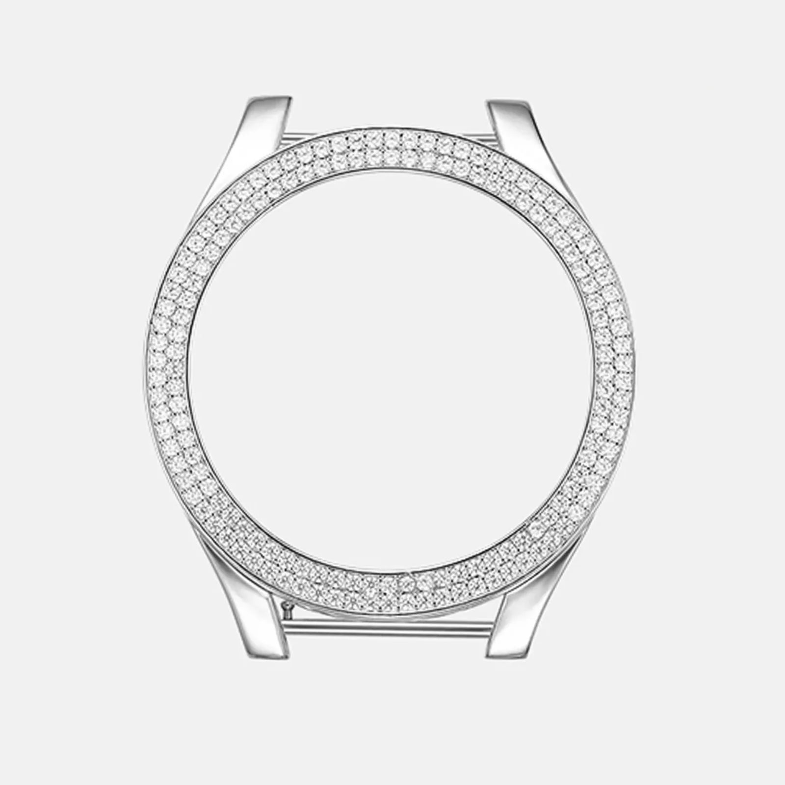 MOISSANITE DIAMOND GALAXY WATCH BEZEL OR CASE IN STERLING SILVER - Image 5