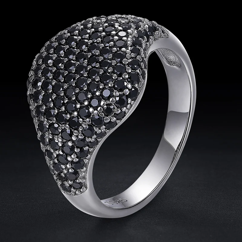 MOISSANITE DIAMOND GEMSTONE RING IN STERLING SILVER - Image 2