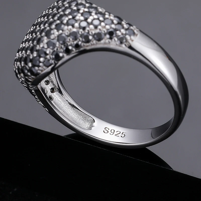 MOISSANITE DIAMOND GEMSTONE RING IN STERLING SILVER - Image 3