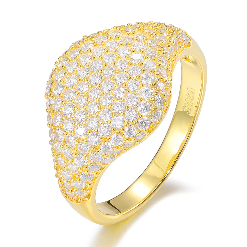 MOISSANITE DIAMOND GEMSTONE RING IN STERLING SILVER - Image 6