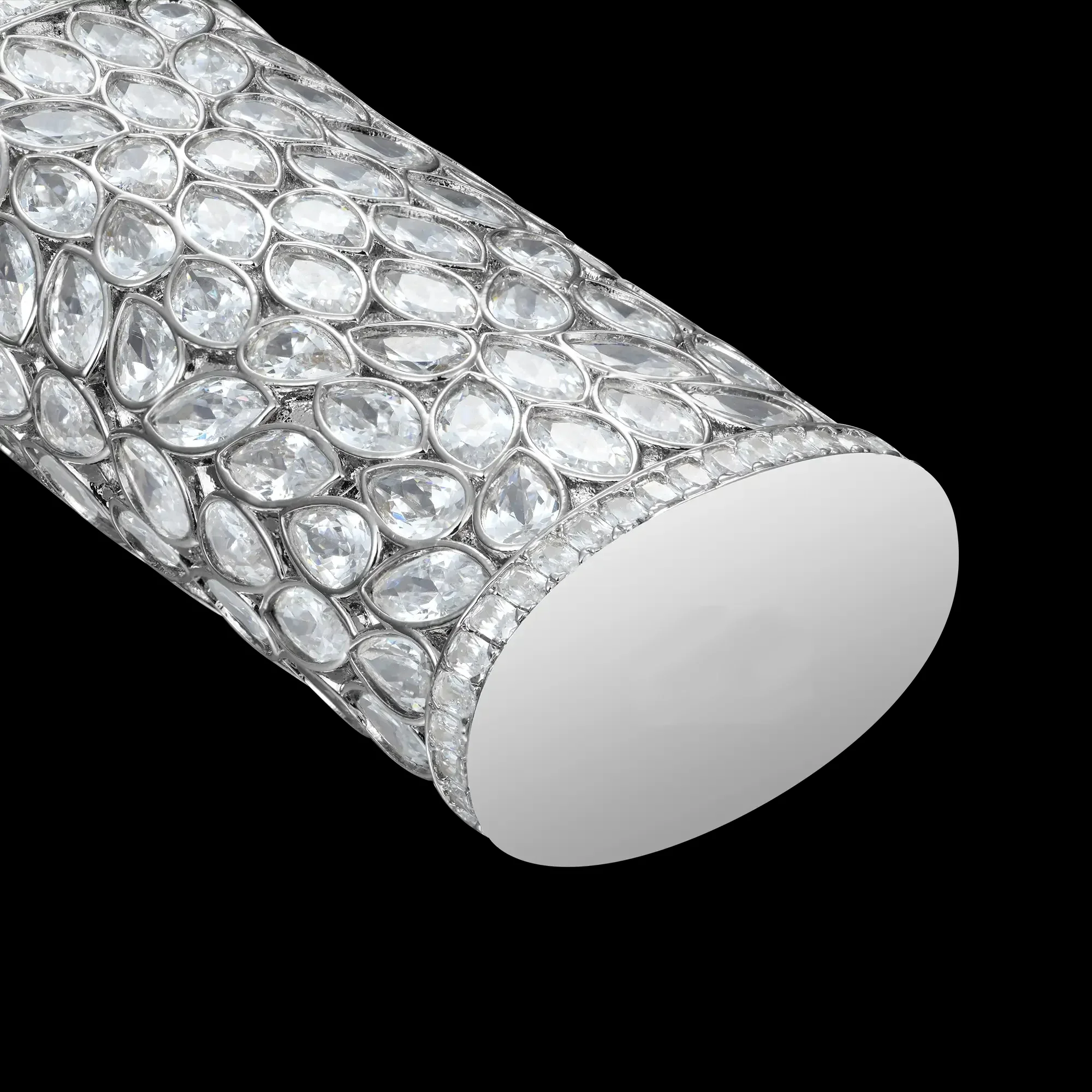 MOISSANITE DIAMOND ICED LIGHTER CASE IN STERLING SILVER - Image 3