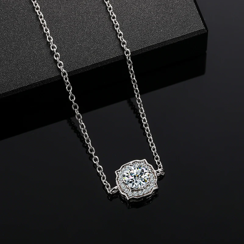 MOISSANITE DIAMOND ICED OUT CHARM BRACELET IN STERLING SILVER - Image 2