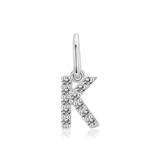 MOISSANITE DIAMOND LETTER PENDANT NECKLACE IN STERLING SILVER - Image 10