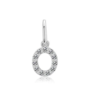 MOISSANITE DIAMOND LETTER PENDANT NECKLACE IN STERLING SILVER - Image 14