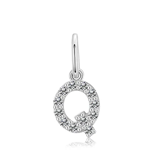 MOISSANITE DIAMOND LETTER PENDANT NECKLACE IN STERLING SILVER - Image 16