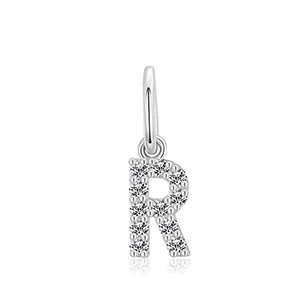 MOISSANITE DIAMOND LETTER PENDANT NECKLACE IN STERLING SILVER - Image 17