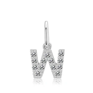 MOISSANITE DIAMOND LETTER PENDANT NECKLACE IN STERLING SILVER - Image 22