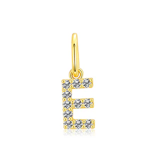 MOISSANITE DIAMOND LETTER PENDANT NECKLACE IN STERLING SILVER - Image 29