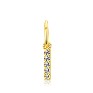 MOISSANITE DIAMOND LETTER PENDANT NECKLACE IN STERLING SILVER - Image 33