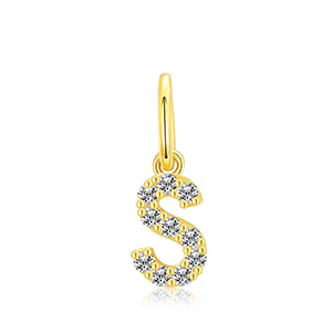MOISSANITE DIAMOND LETTER PENDANT NECKLACE IN STERLING SILVER - Image 43