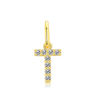 MOISSANITE DIAMOND LETTER PENDANT NECKLACE IN STERLING SILVER - Image 44