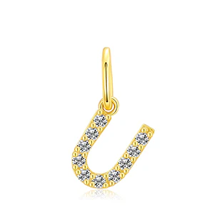 MOISSANITE DIAMOND LETTER PENDANT NECKLACE IN STERLING SILVER - Image 45