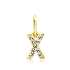 MOISSANITE DIAMOND LETTER PENDANT NECKLACE IN STERLING SILVER - Image 48