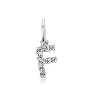 MOISSANITE DIAMOND LETTER PENDANT NECKLACE IN STERLING SILVER - Image 57