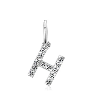 MOISSANITE DIAMOND LETTER PENDANT NECKLACE IN STERLING SILVER - Image 7