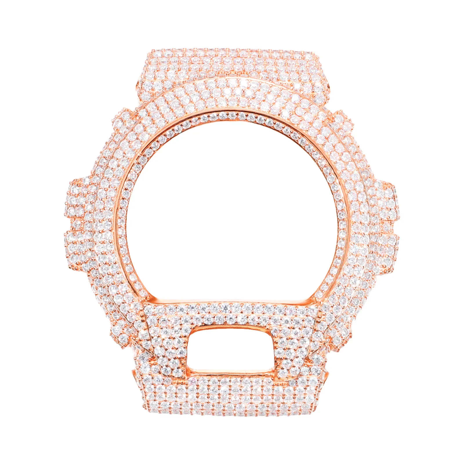 MOISSANITE DIAMOND WATCH BEZEL OR CASE IN STERLING SILVER FOR G-SHOCK DW6900 - Image 8