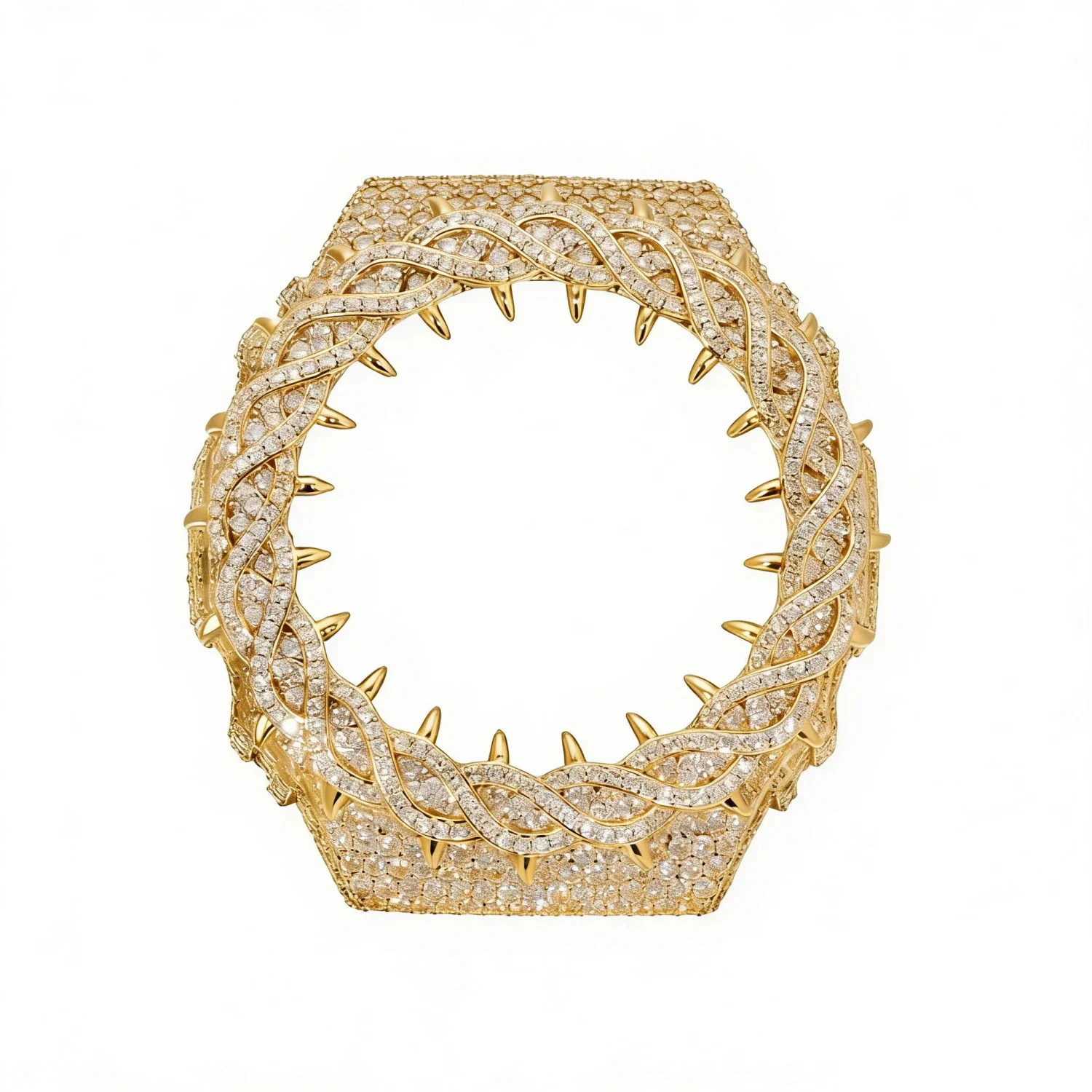 MOISSANITE DIAMOND WATCH BEZEL OR CASE IN STERLING SILVER FOR G-SHOCK GA2100 - Image 11