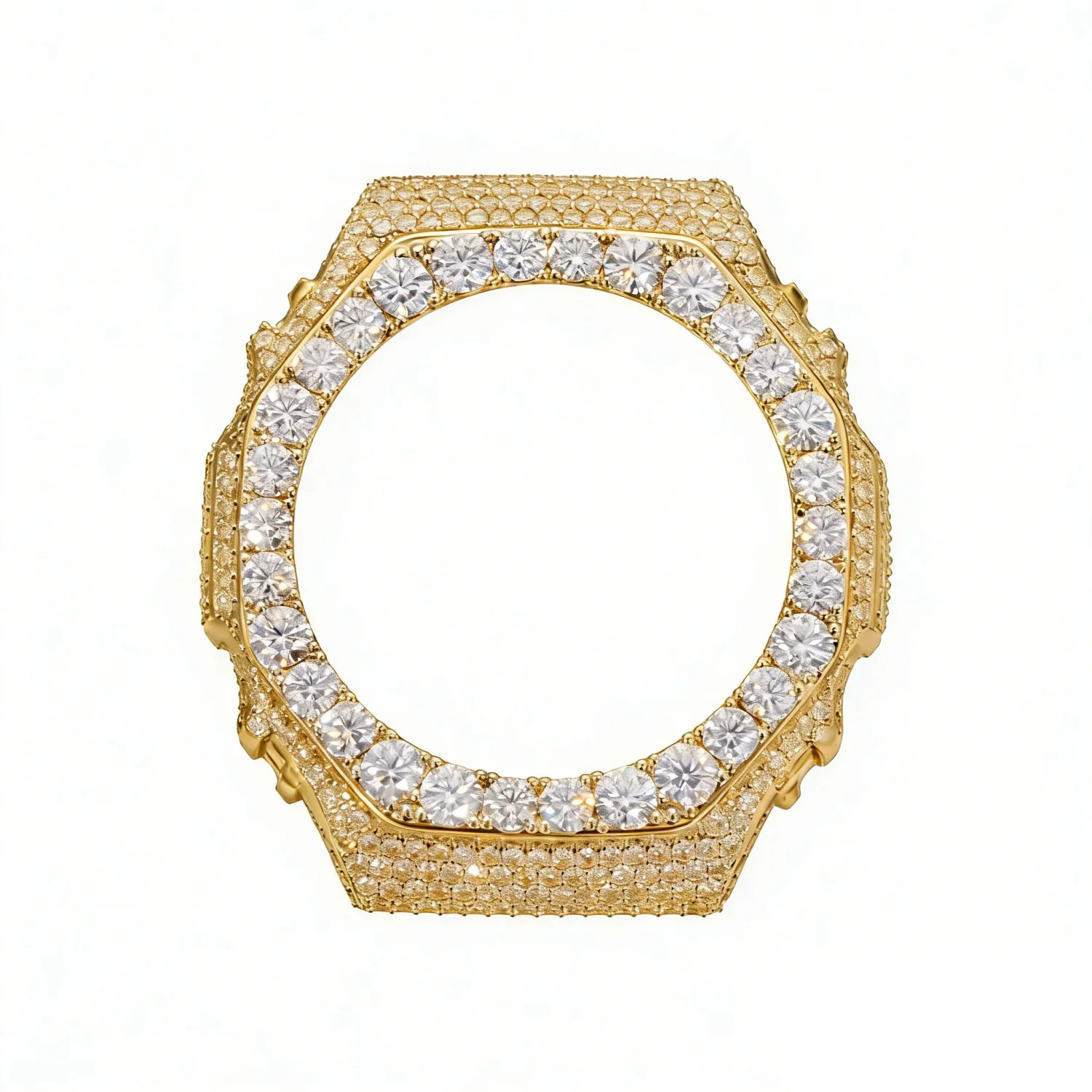 MOISSANITE DIAMOND WATCH BEZEL OR CASE IN STERLING SILVER FOR G-SHOCK GA2100 - Image 8