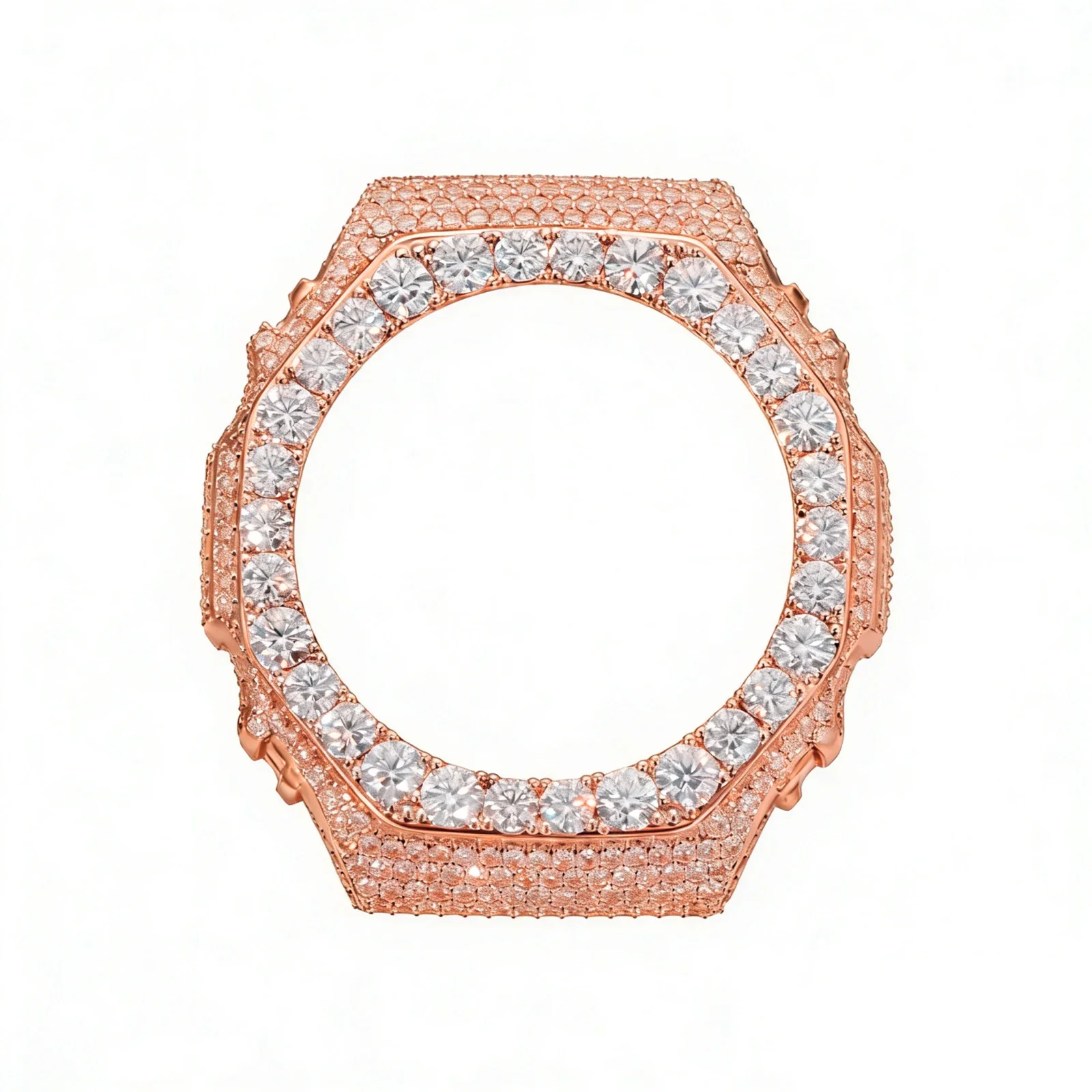 MOISSANITE DIAMOND WATCH BEZEL OR CASE IN STERLING SILVER FOR G-SHOCK GA2100 - Image 9